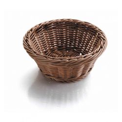 CESTA DE PAN REDONDA MARRON 23X23X8