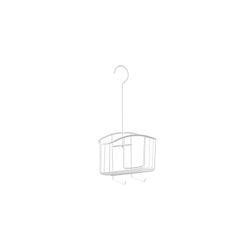 CESTILLO 1 ALTURAS CON COLGADOR BLANCO (22X8,5X)