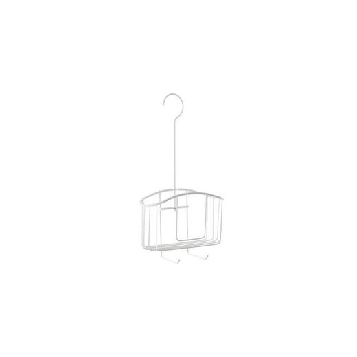 CESTILLO 1 ALTURAS CON COLGADOR BLANCO (22X8,5X)