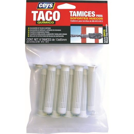 CEYS TAMIZ TACO QUIMICO 9X50MM BOLSA
