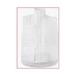 CHALECO ACOLCHADO BLANCO T-M