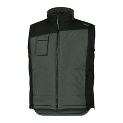 *CHALECO CON FORRO POLAR GRIS/NEG T/XL