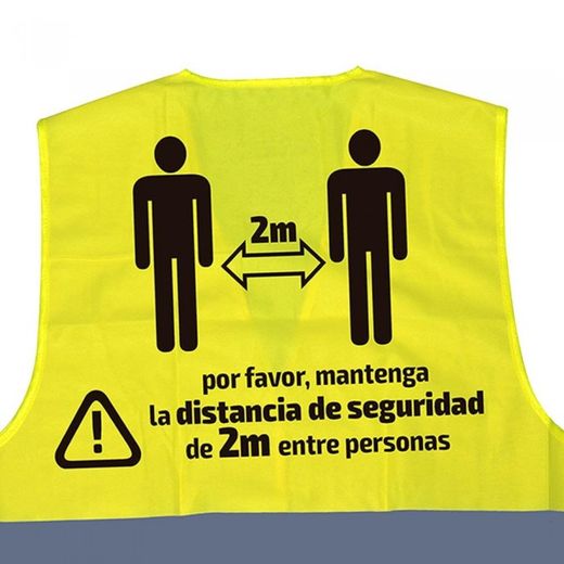 CHALECO DE ALTA VISIBILIDAD SERIGRAFIADO - 2 METROS
