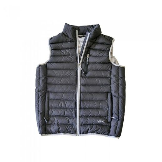 CHALECO GRIS-NEGRO T.L