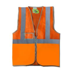 CHALECO MALLA CREMALLERA NARANJA FLUOR T-M (288VFCMN/M)
