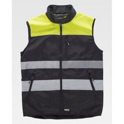 CHALECO REF.C2921 NEGRO+AMARILLO A.V. T-XXL