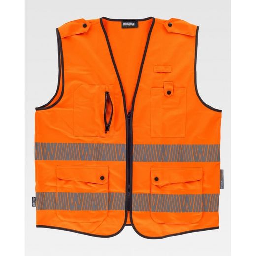 CHALECO REF.C3607 NARANJA A.V. T-L