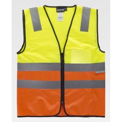 CHALECO REF.C3616 AMARILLO A.V.+ NARANJA A.V. T-L