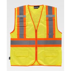 CHALECO REF.C3621 AMARILLO A.V.+ NARANJA A.V. T-XXL