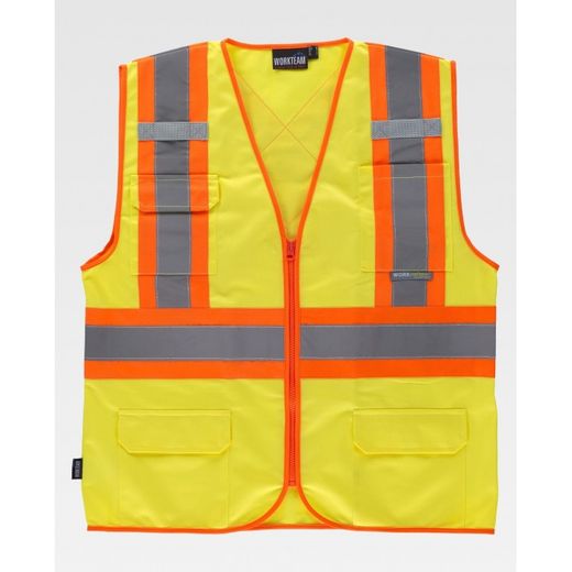 CHALECO REF.C3621 AMARILLO A.V.+ NARANJA A.V. T-XXL