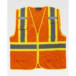 CHALECO REF.C3621 NARANJA AV+AMARILLO AV T-XL