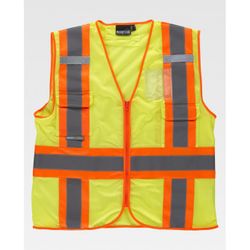 CHALECO REF.C3623 AMARILLO A.V.+ NARANJA A.V. T-L