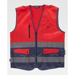 CHALECO REF.C3687 ROJO A.V.+MARINO T-XL