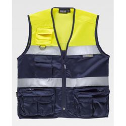 CHALECO REF.C4010 MARINO+AMARILLO A.V. T-XXL