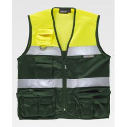 CHALECO REF.C4010 VERDE OSCURO+AMARILLO A.V. T-S
