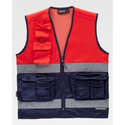 CHALECO REF.C4047 MARINO+ROJO A.V. T-XXL