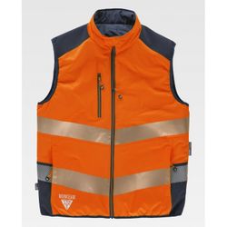 CHALECO REF.C8250 NARANJA A.V.+MARINO T-L