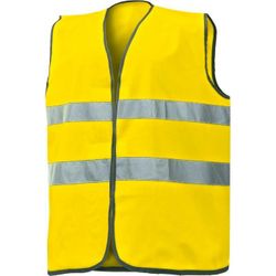 CHALECO REFLECTANTE COLOR: AMARILLO FLUORESCENTE CON BANDAS
