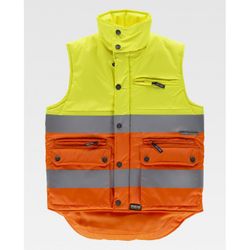 CHALECO REF.S4036 AMARILLO A.V.+ NARANJA A.V. T-S