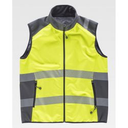 CHALECO REF.S9231 AMARILLO A.V.+GRIS OSCURO T-L