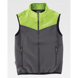 CHALECO REF.S9316 GRIS+VERDE LIMA T-3XL