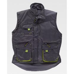 CHALECO REF.WF1680 GRIS+AMARILLO A.V. T-S