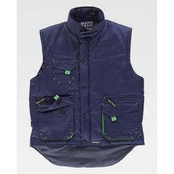 CHALECO REF.WF1680 MARINO+VERDE FLUOR T-XL
