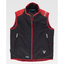 CHALECO REF.WF2880 NEGRO+ROJO T-S