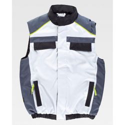CHALECO REF.WF5853 BLANCO+NEGRO+GRIS OSCURO T-L