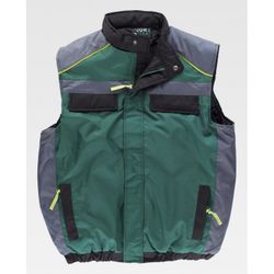 CHALECO REF.WF5853 VERDE+GRIS OSCURO+NEGRO T-XL