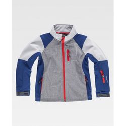 CHAQUETA REF.RN3010002 GRIS JASPEADO+AZULINA+GRIS CLARO T-6