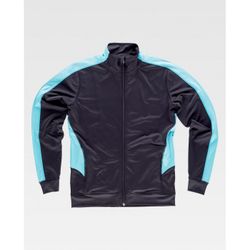 CHAQUETA REF.S7551 NEGRO+TURQUESA T-M