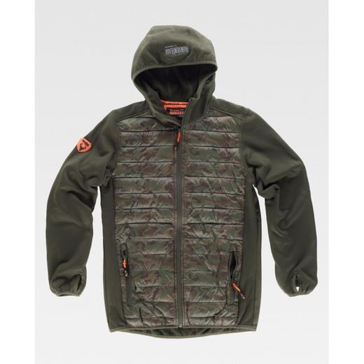 CHAQUETA REF.S8550 VERDE CAZA+CAMUFLAGE MARRON T-XXL