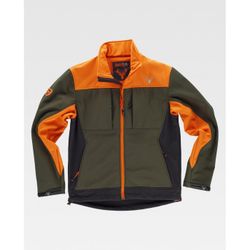 CHAQUETA REF.S8625 VERDE CAZA+NARANJA A.V.+NEGRO T-M