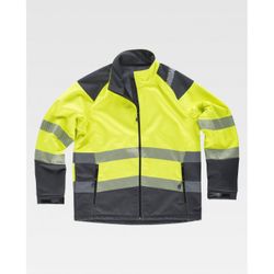 CHAQUETA REF.S9201 AMARILLO A.V.+GRIS OSCURO T-S