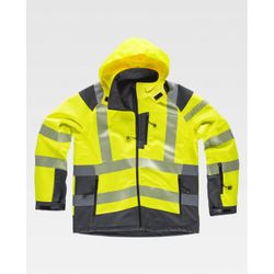 CHAQUETA REF.S9211 AMARILLO A.V.+GRIS OSCURO T-3XL