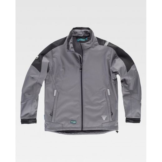 CHAQUETA REF.WF2840 GRIS+NEGRO T-L