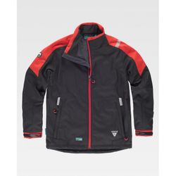 CHAQUETA REF.WF2840 NEGRO+ROJO T-XXL