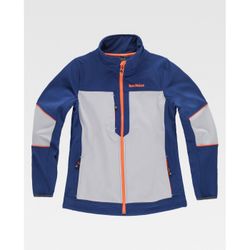 CHAQUETA SOFTSHELL REF.RN1010001 AZULINA+GRIS CLARO T-XXL