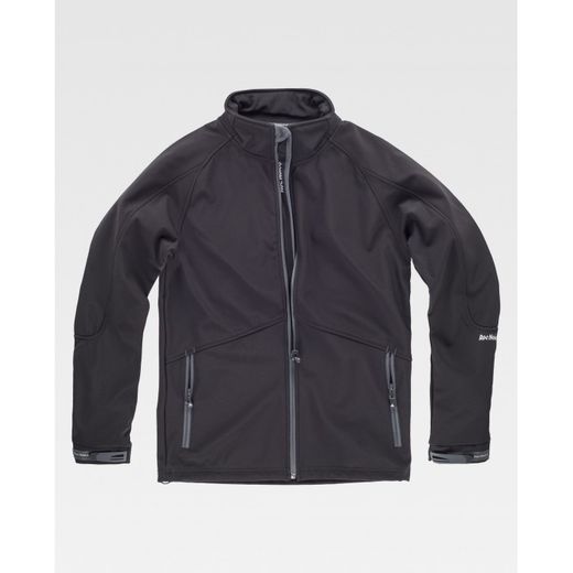 CHAQUETA SOFTSHELL REF.RN2010002 NEGRO T-S