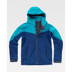CHAQUETA SOFTSHELL REF.RN2010003 AZULINA+TURQUESA T-M