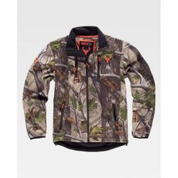 CHAQUETA WORKSHELL REF.S8660 CAMUFLAJE BOSQUE VERDE T-3XL