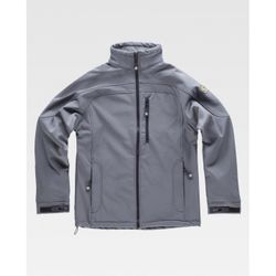 CHAQUETA WORKSHELL REF.S9010 GRIS T-S