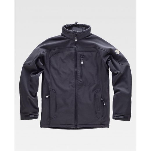 CHAQUETA WORKSHELL REF.S9010 NEGRO T-M