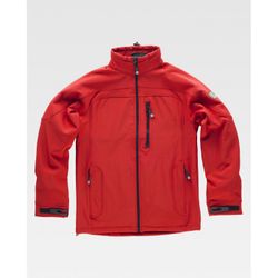 CHAQUETA WORKSHELL REF.S9010 ROJO T-3XL