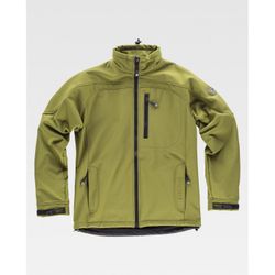 CHAQUETA WORKSHELL REF.S9010 VERDE KAKI T-3XL