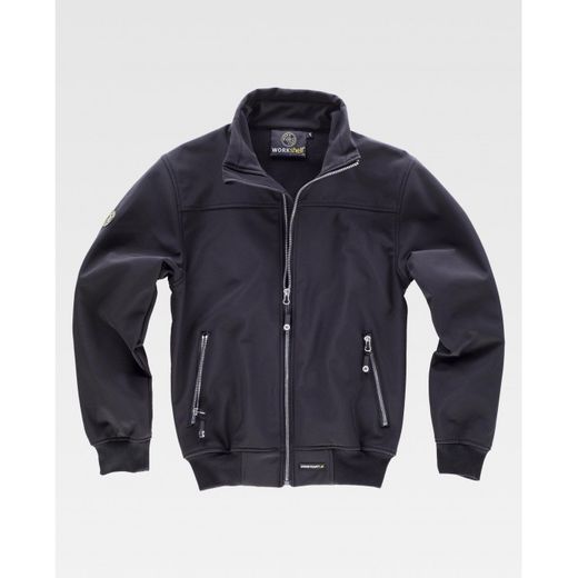 CHAQUETA WORKSHELL REF.S9013 NEGRO T-XXL