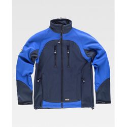 CHAQUETA WORKSHELL REF.S9030 MARINO+AZULINA T-M