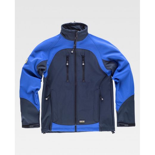 CHAQUETA WORKSHELL REF.S9030 MARINO+AZULINA T-M