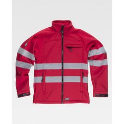 CHAQUETA WORKSHELL REF.S9035 ROJO T-S